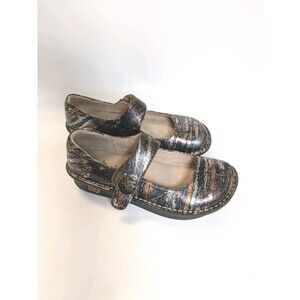 Alegria Women Shoe Paloma Earthen Metallic Size 36/6 Mary Jane Work Comfort RARE